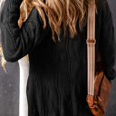 Black XL The Dakota | Cozy Cable Knit Cardigan | 5 Colors