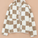 XL The Dylan | Checkered Sherpa Jacket