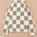 XL The Dylan | Checkered Sherpa Jacket