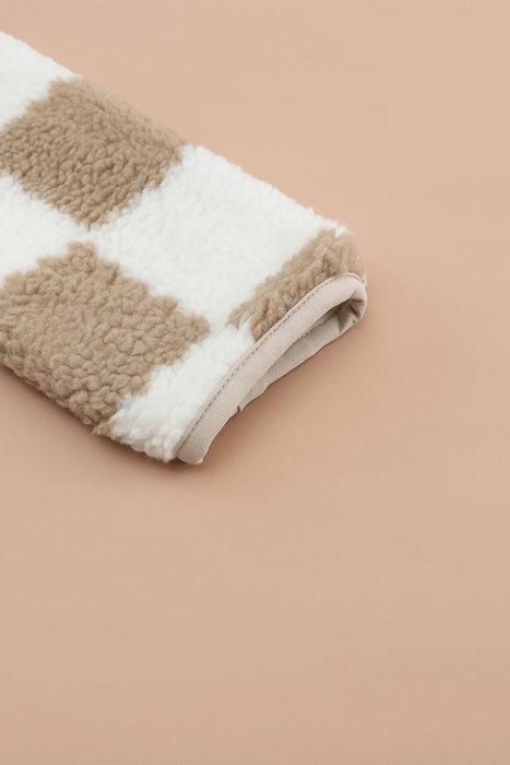 The Dylan | Checkered Sherpa Jacket