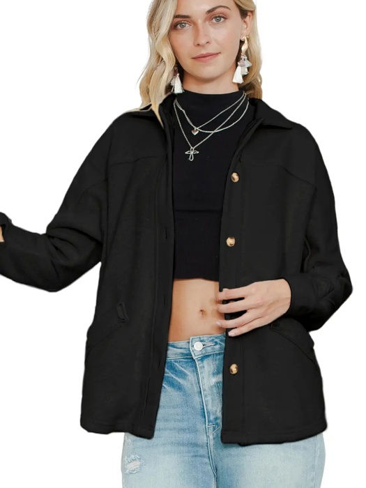 The Harlowe | Cozy Button Up Shacket
