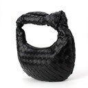 Black The Charlize | Knotted Woven Handbag