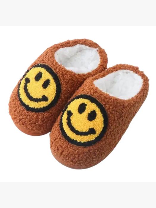 Kid's Comfy Smiley Face Slippers | 4 Colors