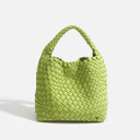 Lime Green The Chloe | Small Woven Crossbody Tote | 8 Colors