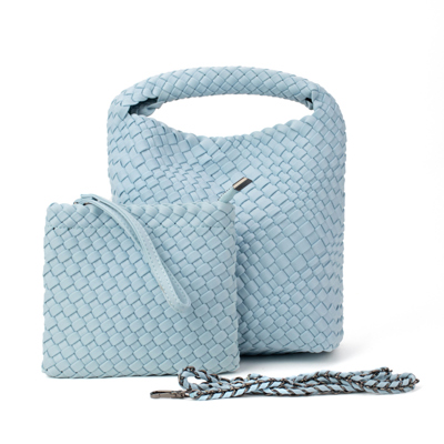 The Chloe | Small Woven Crossbody Tote | 8 Colors