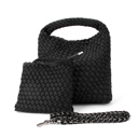 Black The Chloe | Small Woven Crossbody Tote | 8 Colors