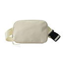 Cream Nylon Belt Bag | Sling Bag | Waist Bag