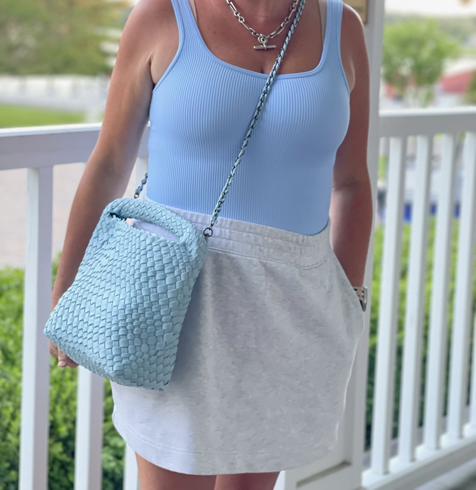 The Chloe | Small Woven Crossbody Tote | 8 Colors