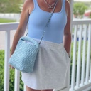  The Chloe | Small Woven Crossbody Tote | 8 Colors