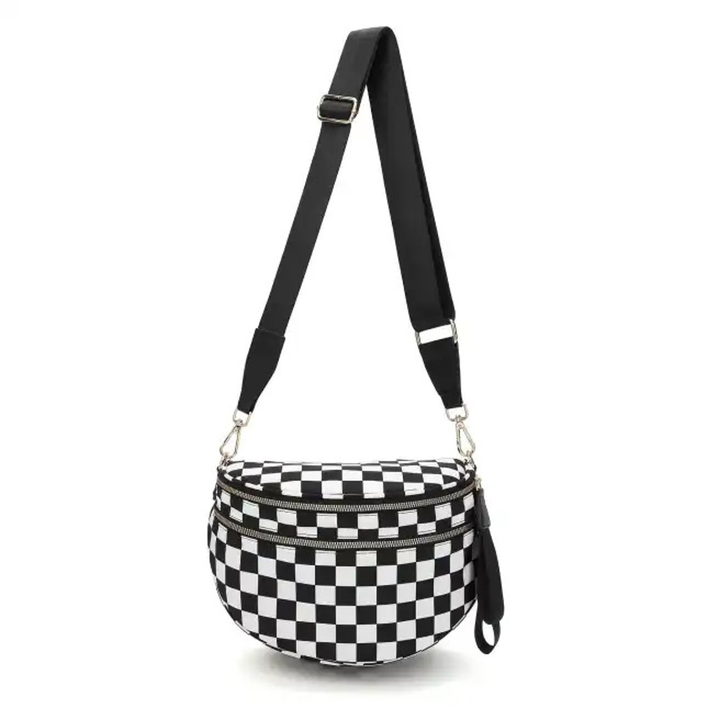 The Avril | Checkered Sling Crossbody Bag