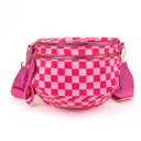 Pink The Avril | Checkered Sling Crossbody Bag