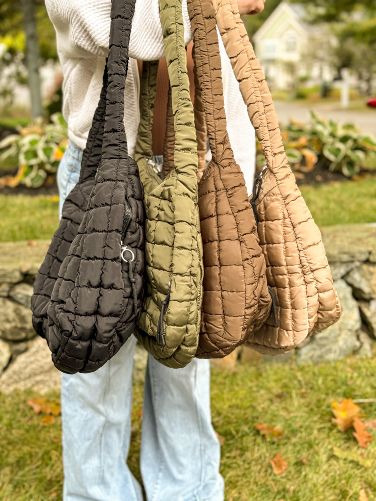 The Ashton | Puffer Hobo Tote | 11 Colors