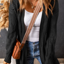 Black XL The Dakota | Cozy Cable Knit Cardigan | 5 Colors