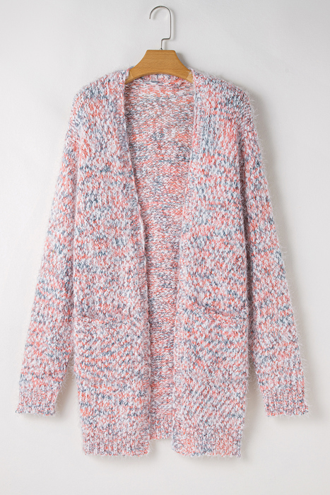 The Elizabeth | Casual Open Front Rib-Knit Long Cardigan