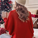  Merry Batwing Turtleneck Sweater Christmas