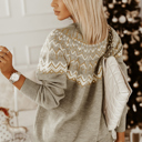  The Avery | Fair Isle Round Neck Sweater