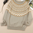  The Avery | Fair Isle Round Neck Sweater