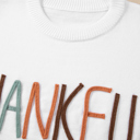  Plus Size Thankful Ivory Embroidered Sweater