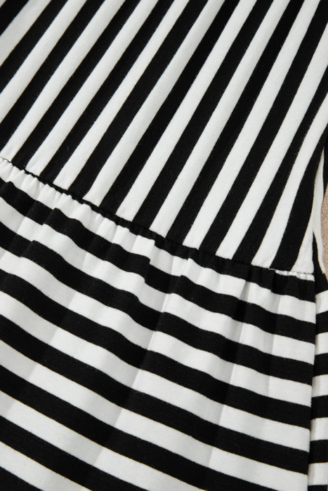 Striped Sleeveless Mini Dress