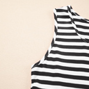  Striped Sleeveless Mini Dress