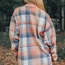  The Laney | Plaid Corduroy Patchwork Chest Pocket Shacket