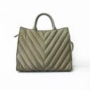  The Carmen | Chevron Stripe Large Puffer Tote