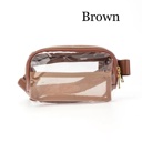 Brown The Sydney | Clear Belt Bag | 6 Colors