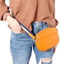  The Kelli | Convertible Pebbled Leather Belt Bag/Sling Bag