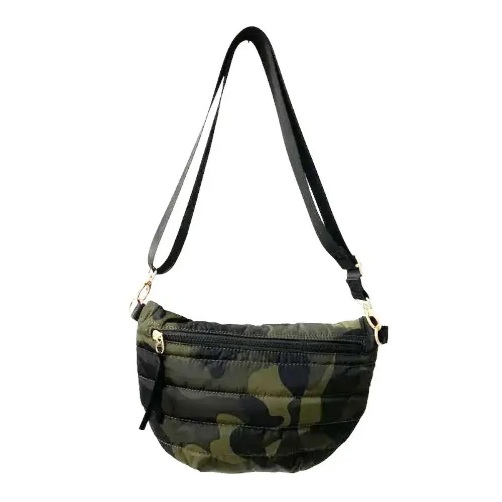 The Blake | Crescent Puffer Sling Bag | 14 Colors