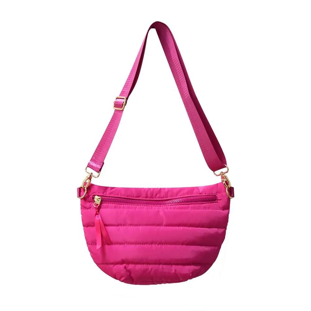 The Blake | Crescent Puffer Sling Bag | 14 Colors