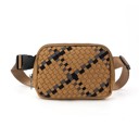 Cognac The Ella | Woven Neoprene Belt Bag