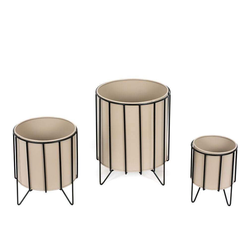 Iron Flower Pot Set with Stands