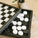 Black & White Wood Game Sets