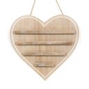 Natural Wood Hanging Heart Wood Letterboards