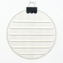 White Round Ornament Wood Letterboards