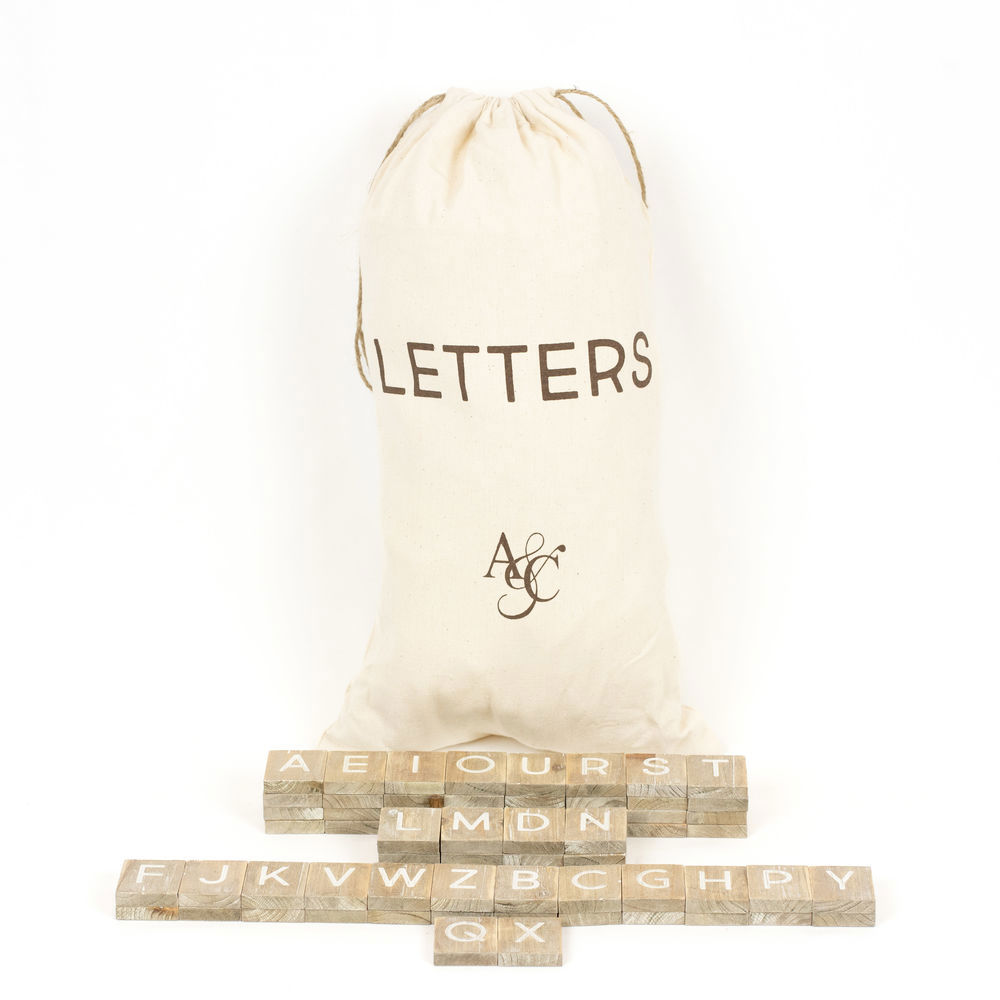 Wood Letter Tile Sets