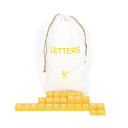 Yellow Letter - Set of 70 Wood Letter Tile Sets