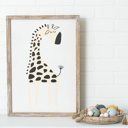 Reversible Giraffe Nursery Decor