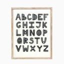 Reversible Alphabet Nursery Decor