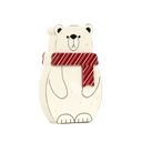 Polar Bear Christmas Wood Cutouts