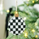 Ornament Set of 3 Check Christmas Collection