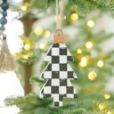 Ornament Set of 3 Check Christmas Collection