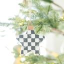 Ornament Set of 3 Check Christmas Collection