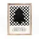 Reversible "Sleeps Until Christmas" Sign Check Christmas Collection