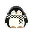 Wood Penguin Cutout Check Christmas Collection