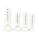 White Wood Measuring Spoon - Set of 4 Kitchen Organizers & Accessories