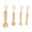 Natural Wood Measuring Spoon - Set of 4 Kitchen Organizers & Accessories