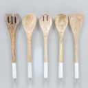 Mango Wood Serving Spoons - Set of 5 Kitchen Organizers & Accessories