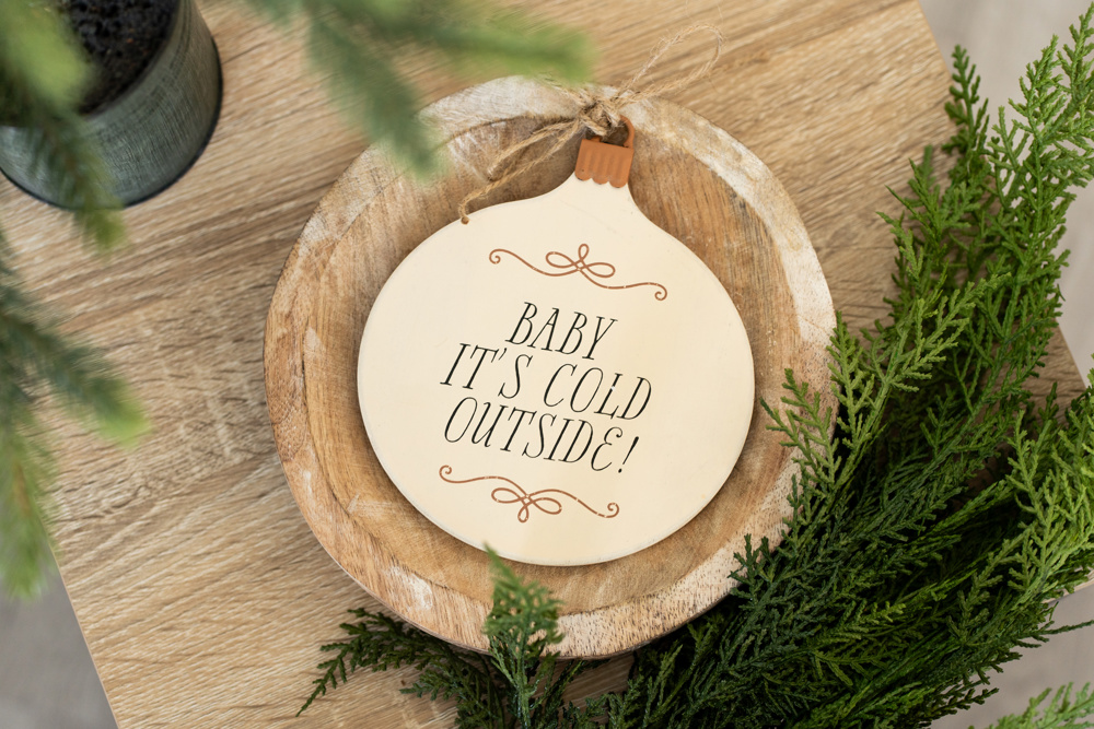 Christmas Wood Hanging Plaque