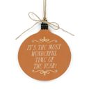 Most Wonderful Time of the Year Christmas Wood Hanging Plaque